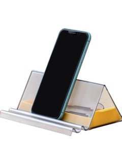 SYOSI Phone Stand with Removable Tray Tablet Stand, Multifunctional Removable Pencil Pen Case Desktop Stationery Storage Boxes, Portable Desktop Accessories Organizer Office Supplies
