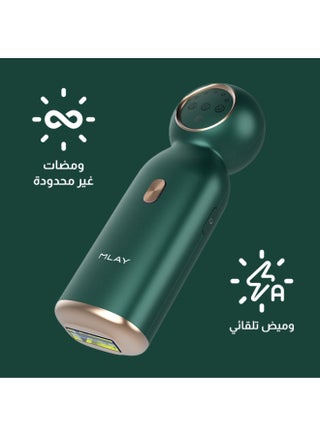 T10 Laser Hair Removal Device With Crystal Feature And Ice Cold Green - view 4