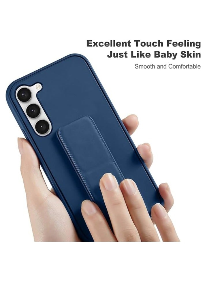 دينكس جراب خلفي لهاتف Samsung Galaxy A36 5G وSamsung Galaxy A56 5G مع حامل مغناطيسي للسيارة من السيليكون الناعم مع حامل أفقي ورأسي وحزام معصم جراب حماية كامل لهاتف Samsung Galaxy A36 5G وSamsung Galaxy A56 5G (أزرق) - Image 5