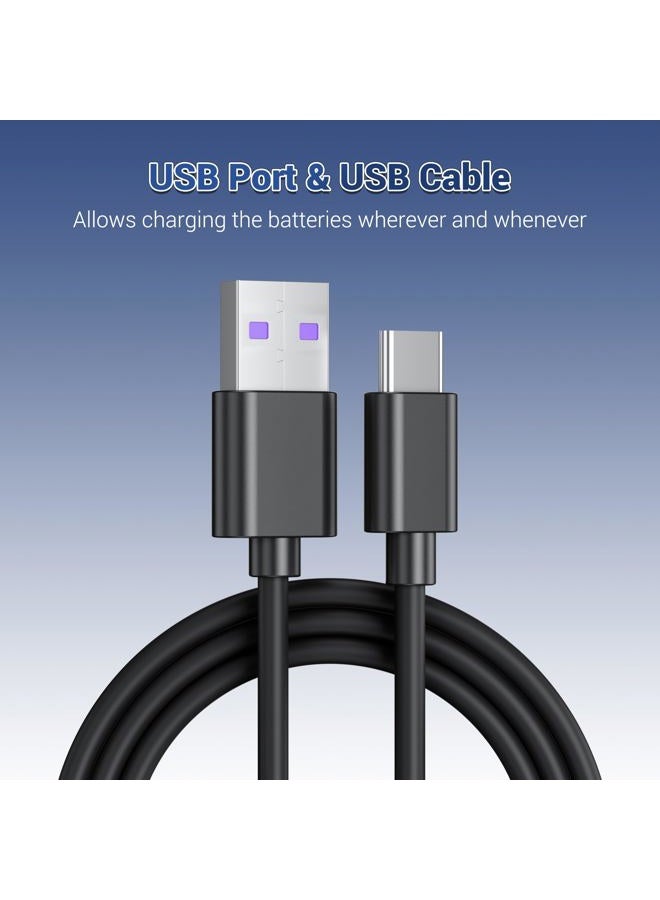 JJC DCH-NPFZ100 USB Dual Battery Charger for Sony NP-FZ100 A9 A7III A7RIII / A7M3 A7RM3 / A7 Mark III A7R Mk III Camera Battery Replaces Sony BC-QZ1 BCQZ1 Travel Charger - Image 4