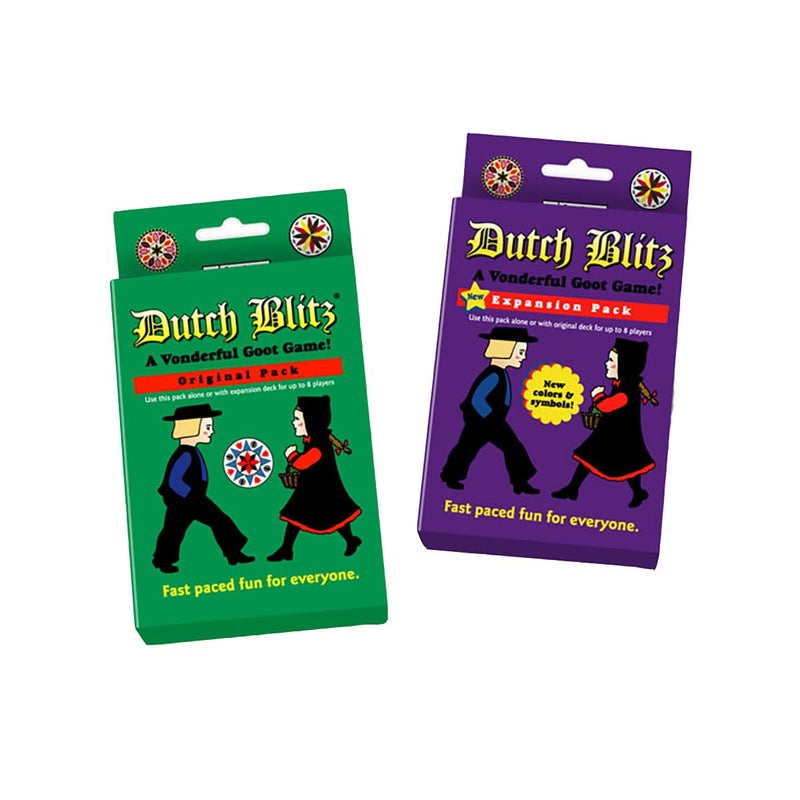 Dutch Blitz Original and Purple Expansion Combo Fast Paced Card Game Fun for Everyone Great Family Game Combine Packs to Play with up to 8 Players for Ages 8 and Up - Image 2