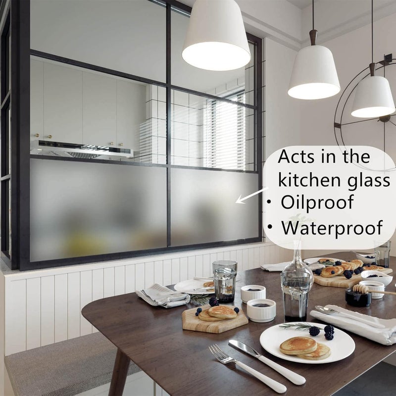 WISDOM Clear Matte Contact Paper Self Adhesive Film Covering Removable Protective Film Transparent Waterproof Shelf Drawer Liners Kitchen Cabinets (24x138 Inch, Transparent) - Image 5