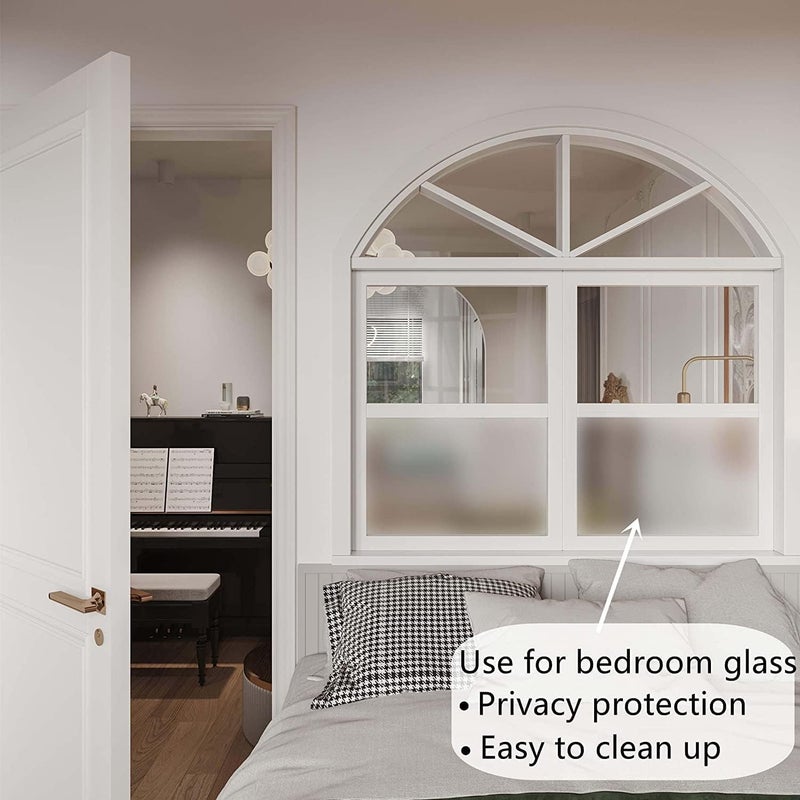 WISDOM Clear Matte Contact Paper Self Adhesive Film Covering Removable Protective Film Transparent Waterproof Shelf Drawer Liners Kitchen Cabinets (24x138 Inch, Transparent) - Image 2