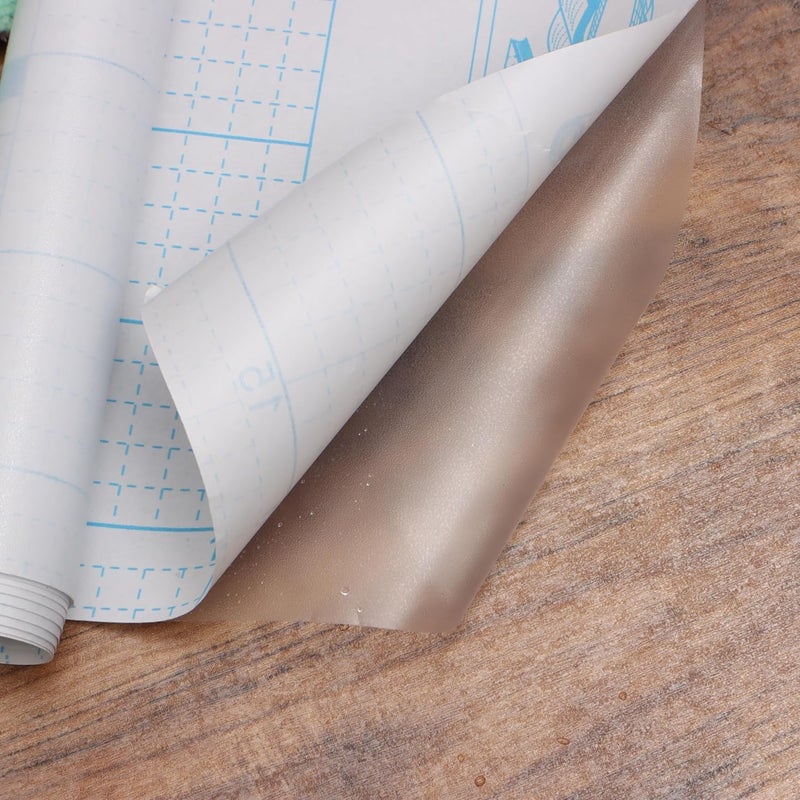WISDOM Clear Matte Contact Paper Self Adhesive Film Covering Removable Protective Film Transparent Waterproof Shelf Drawer Liners Kitchen Cabinets (24x138 Inch, Transparent) - Image 3