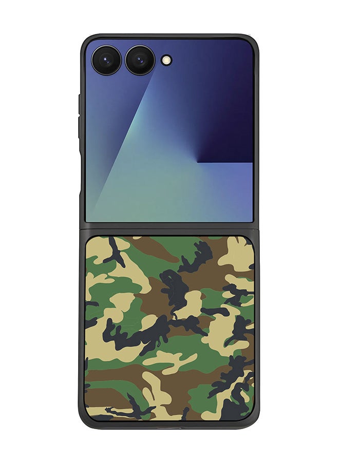 Stylizedd For Samsung Galaxy Z Flip7 Case,Slim fit Camera Protection, Shockproof Thin Phone cover  - Jungle Camo