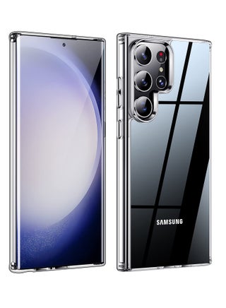 جراب Samsung Galaxy S23 Ultra شفاف كريستالي مضاد للاصفرار ومقاوم للسقوط، غطاء واقٍ ناعم من مادة TPU بتصميم نحيف - pzsku/Z0FAA10DB1D62526834B1Z/45/_/1698757137/ea0aa966-e19d-4360-b476-eeee60ec1161