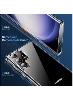 BORTONY Samsung Galaxy S23 Ultra Case Crystal Clear Anti Yellowing Drop Proof Slim Fit Soft TPU Protective Cover  - Image 3