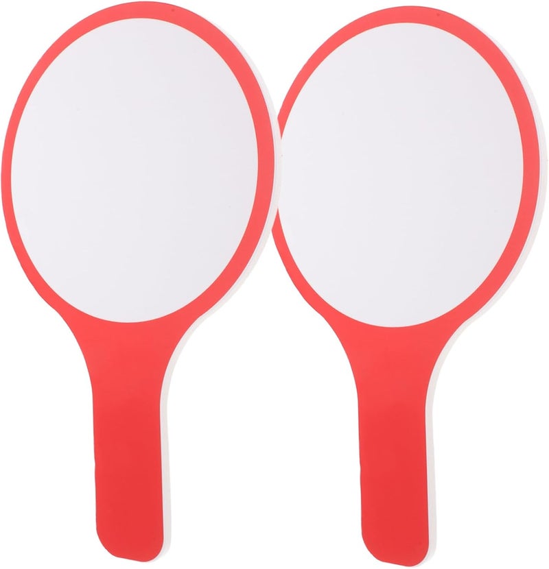 Gadpiparty 2pcs Efficient Reusable Dry Erase Paddles for Boys and Girls Mini Whiteboard Scoreboard - Image 1