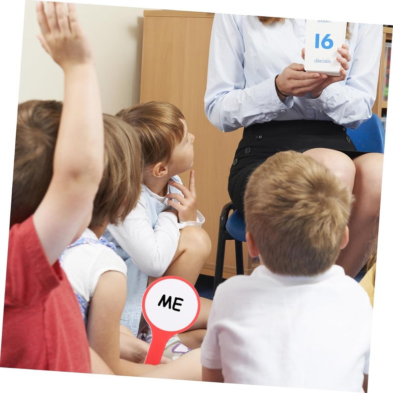 Gadpiparty 2pcs Efficient Reusable Dry Erase Paddles for Boys and Girls Mini Whiteboard Scoreboard - Image 5
