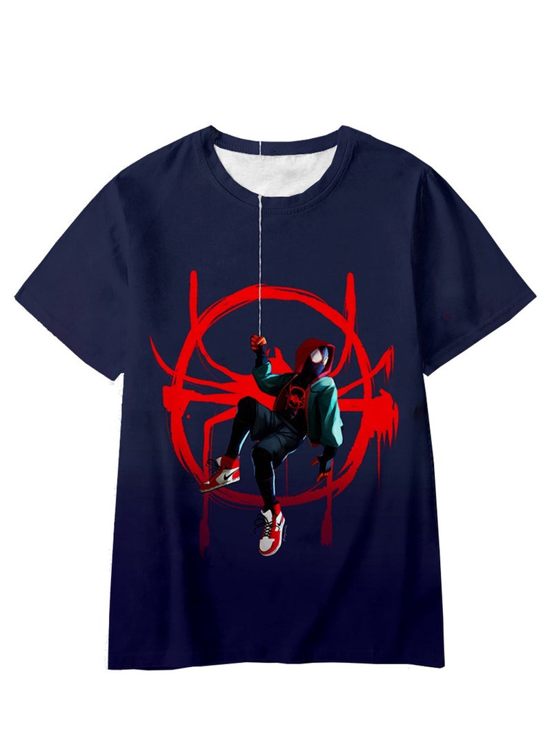 Spider-Man Across the Universe Handsome Loose Pullover T-shirt 3D digital printing personalized breathable T-shirt  - Image 1