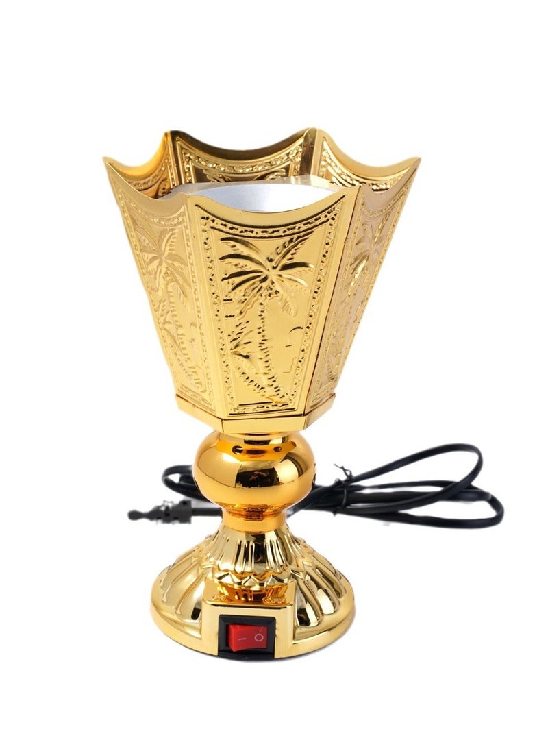 Arabest An Electric Metal Incense Burner Infused with Arabic Charm, Perfect for Home Use, Festivals, and Weddings  - Image 1