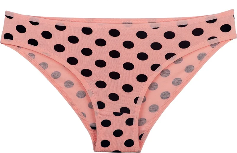 Sensu Women's 7 Piece Polka Dot Model Panties Set - KTS1146