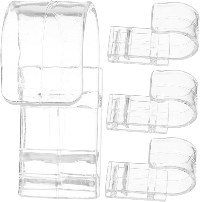 Healifty 8pcs Bathroom Hanging Clips Toothpaste Cleanser Holder Multi-Functional Wall Storage Hooks for Home and Shower Organization - Image 1