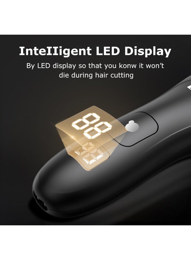 ENSSU Body Hair Trimmer for Men, Manscape Groin & Ball Trimmer, Waterproof Electric Beard & Body Shaver with Skin-Safe Ceramic Blade, Digital Display, 60-Min Run Time, Adjustable Lengths - Image 3