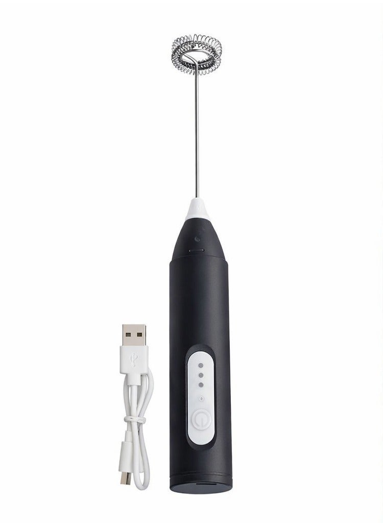 Rechargeable Electric Milk Frother USB Handheld Coffee Foam Maker - Image 1