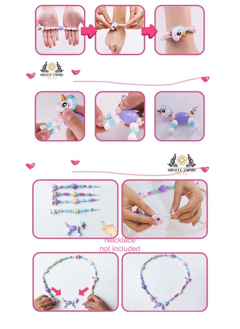 Miracle Empire - Pet Beads Bracelet Turns In To Elephant Toy handmade Party For Kids Animals Education Gifts - Image 1