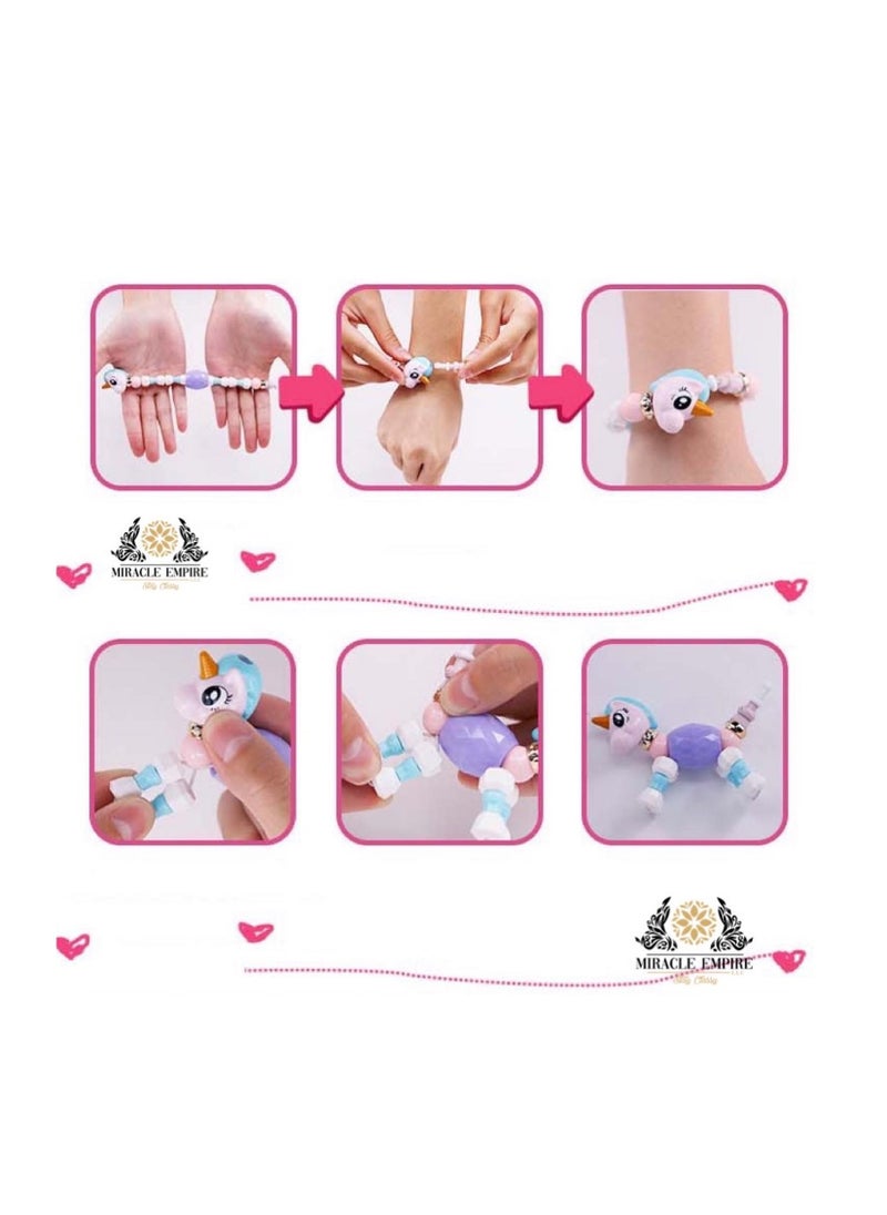 Miracle Empire - Pet Beads Bracelet Turns In To Elephant Toy handmade Party For Kids Animals Education Gifts - Image 1