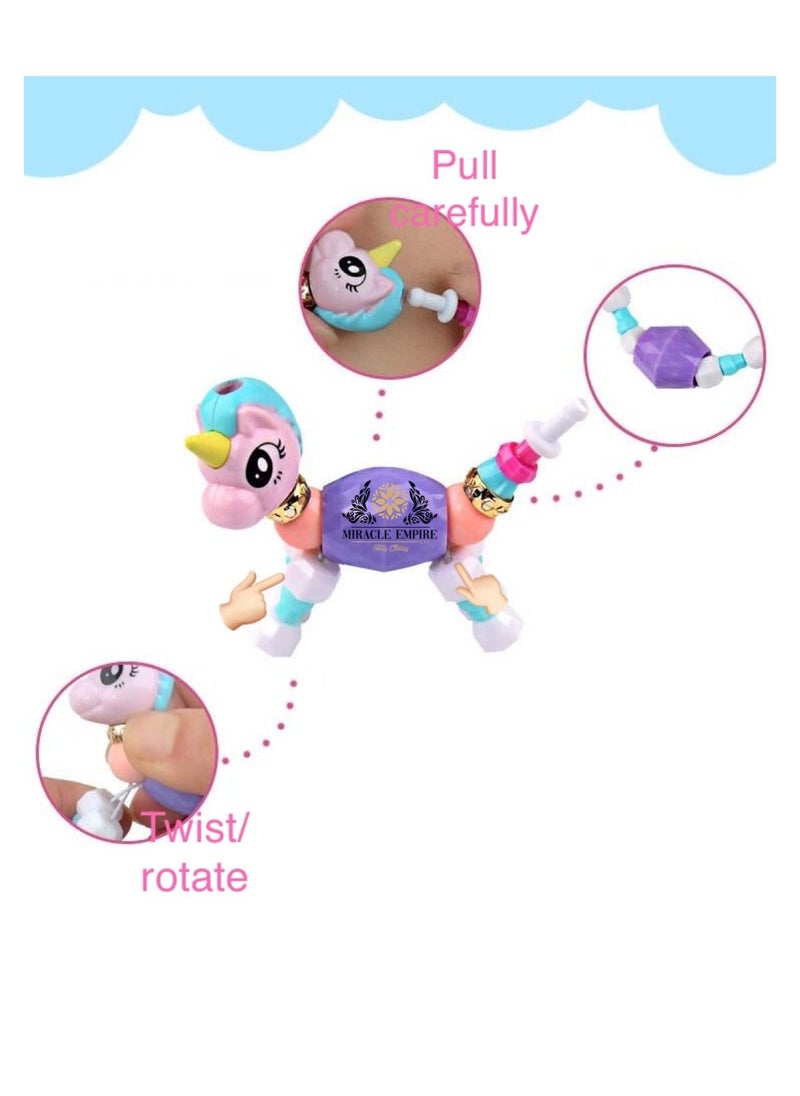 Miracle Empire - Pet Beads Bracelet Turns In To Elephant Toy handmade Party For Kids Animals Education Gifts - Image 1