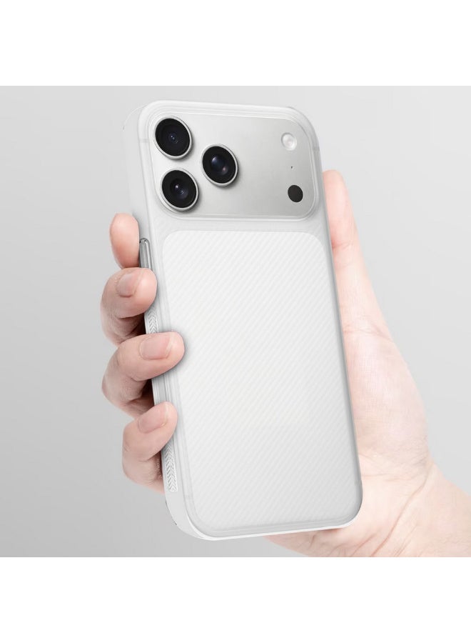 CATANES Case Cover for iPhone 17 Pro Max, Air Skin Line Design Back Cover, Sturdy Durable Ultra-Thin Case, Drop Protection Cover Clear - White - Image 3
