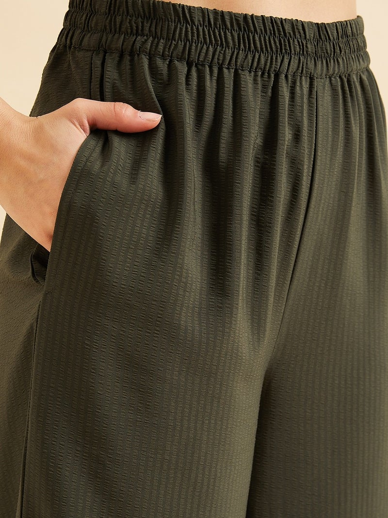 PANIT Seersucker Oversized Loose Fit Shirt with Trouser - Image 5