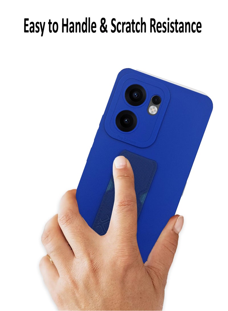 Waldic Oppo Reno 13F 5G Premium Case | Premium Silicone  Case Cover Designed for Oppo Reno 13F 5G | Oppo Reno 13F 5G Case Camera and Drop Protection Thin Protective Back Cover Case for Oppo Reno 13F 5G - Blue  - Image 3