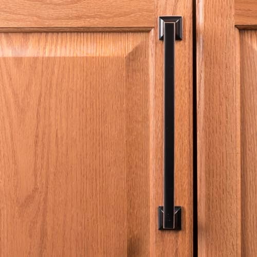 Hickory Hardware Studio Collection Pull 8-13/16 Inch (224mm) Center to Center Oil-Rubbed Bronze Highlighted Finish - Image 4