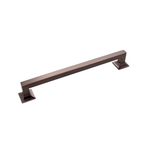 Hickory Hardware Studio Collection Pull 8-13/16 Inch (224mm) Center to Center Oil-Rubbed Bronze Highlighted Finish - Image 1