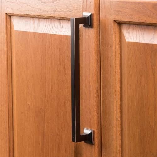 Hickory Hardware Studio Collection Pull 8-13/16 Inch (224mm) Center to Center Oil-Rubbed Bronze Highlighted Finish - Image 5