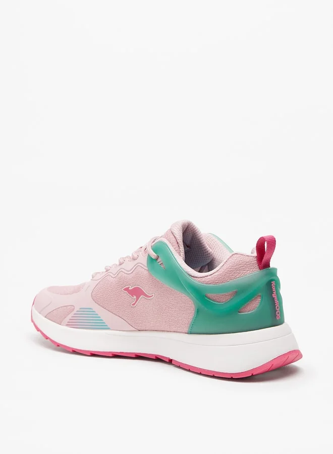 kangaROOS Womens Textured Lace-Up Sports Shoes