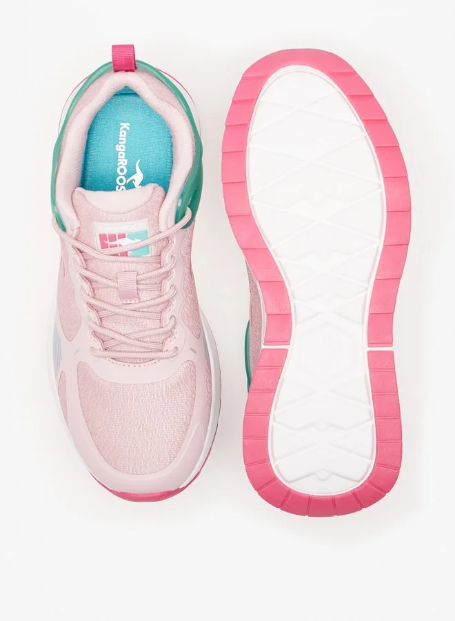 kangaROOS Womens Textured Lace-Up Sports Shoes