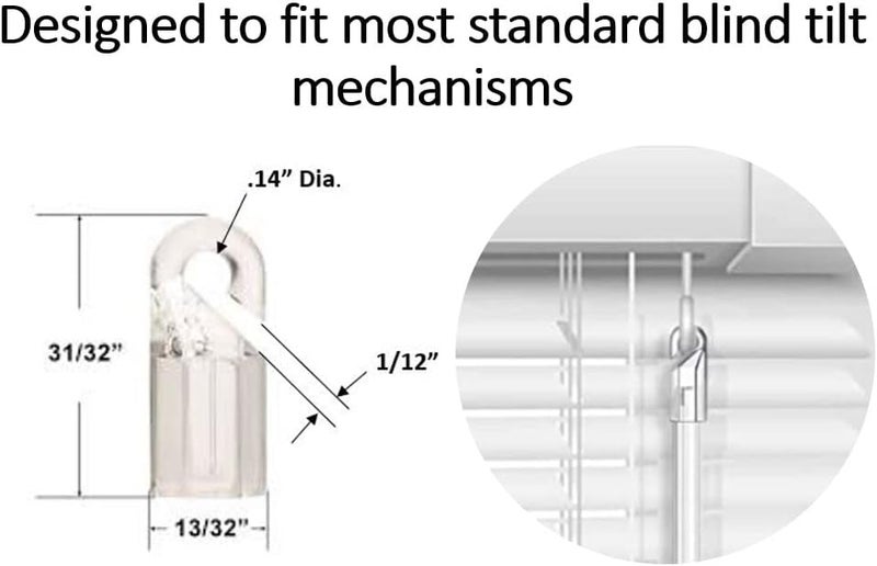 Modtek New Blind Wand/Rod - Color Clear- High Strength (12" Hook 4 Pack) - Image 1