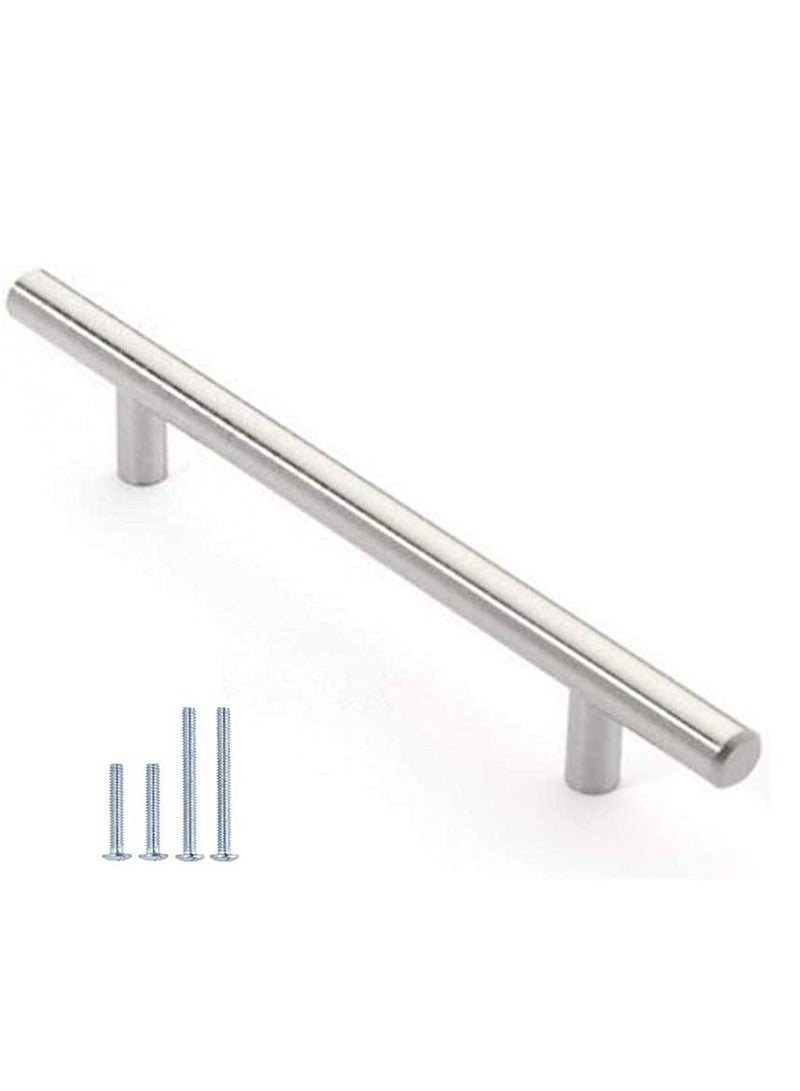 KNP KNP Stainless Steel Kitchen Cabinet Drawer T-Bar Cabinet & Furniture Pull Cabinet Door Handles and Pulls Cabinet Knobs Brushed Nickel (22 x Hole Size 16 CM) 16 cm  - Image 1