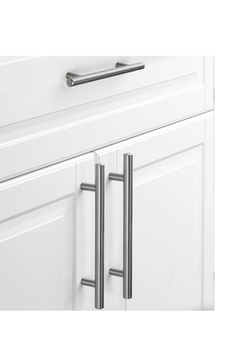 KNP KNP Stainless Steel Kitchen Cabinet Drawer T-Bar Cabinet & Furniture Pull Cabinet Door Handles and Pulls Cabinet Knobs Brushed Nickel (22 x Hole Size 16 CM) 16 cm  - Image 2
