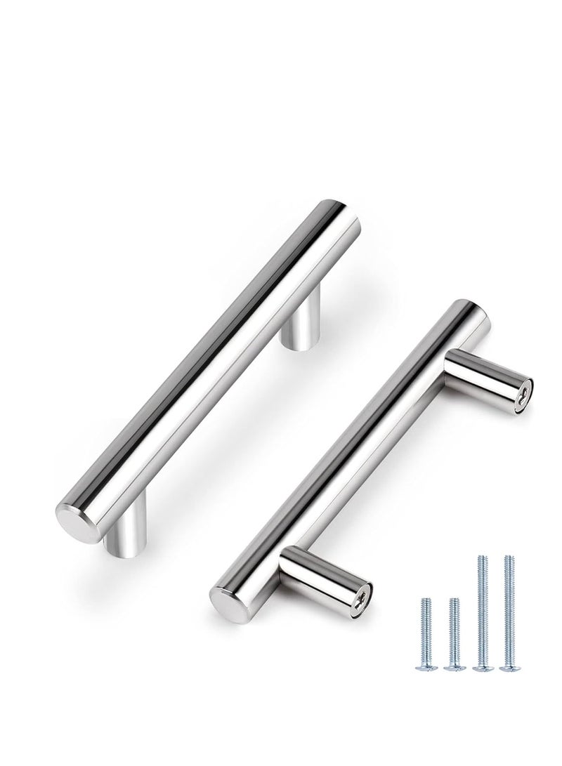 KNP KNP Stainless Steel Kitchen Cabinet Drawer T-Bar Cabinet & Furniture Pull Cabinet Door Handles and Pulls Cabinet Knobs Brushed Nickel (22 x Hole Size 16 CM) 16 cm  - Image 3
