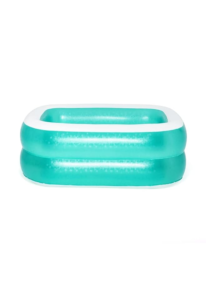 بست واي 54005 حوض سباحة مستطيل قابل للنفخ 51 × 1.5 × 51 سم حلقتان ناعمتان باللون الأخضر - Image 2