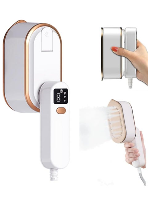 Handheld Size Portable Fabric Clothing Steamers,Travel Steamer Iron for Clothes - 1200W,150ml Water Tank,3 Steam Levels Output,9S Fast Heat-up,LCD Screen Iron for Home,Travel