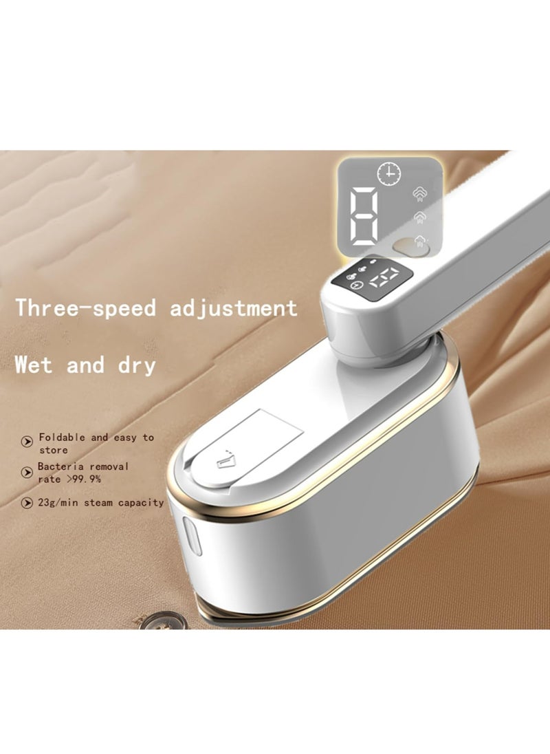 Joyelink - Handheld Size Portable Fabric Clothing Steamers,Travel Steamer Iron for Clothes - 1200W,150ml Water Tank,3 Steam Levels Output,9S Fast Heat-up,LCD Screen Iron for Home,Travel - Image 1