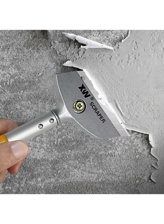 XW Razor Blade Scraper with Adjustable Handle, 23" Long Handle Heavy Duty Floor Scraper, Extra 10 PCS Blades Included - Image 4