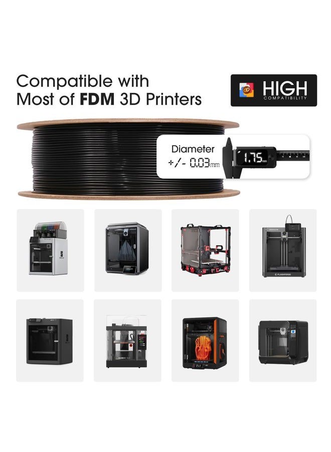 eSUN PLA+ Filament 1.75mm, Enhanced Toughness 3D Printer Filament PLA Plus, Dimensional Accuracy +/- 0.03mm, 1KG Spool (2.2 LBS), Red - Image 5