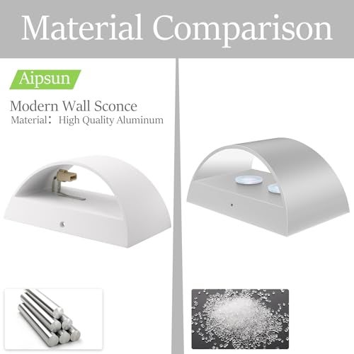 Aipsun 4 Pack Aluminum Modern Indoor LED Wall Sconce Hardwired Interior Wall Lights Up and Down Wall Mount Light for Living Room Bedroom Corridor Conservatory Warm White 3000K(with G9 Bulbs) - Image 5