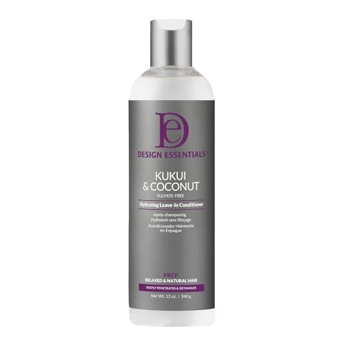 Design Essentials Natural Kukui & Coconut Hydrating Leave-In Conditioner For Relaxed And Natural Hair - 8 Oz - Image 1