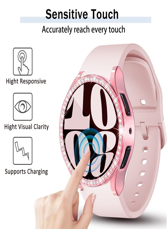 RICHONE [12Pack] Bling Screen Protector Case Compatible with Samsung Galaxy Watch 6 40mm 2023, HD Full Protection Flexible TPU Bumper Anti Scratch Watch Cover Case for Women (12Pcs, Samsung Watch6 40) - Image 4