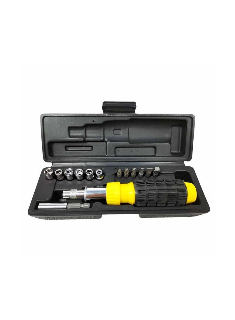 M Tools-13298 مفكات براغي قابلة للفصل طقم مفك براغي بسقاطة 15 قطعة  - Image 5