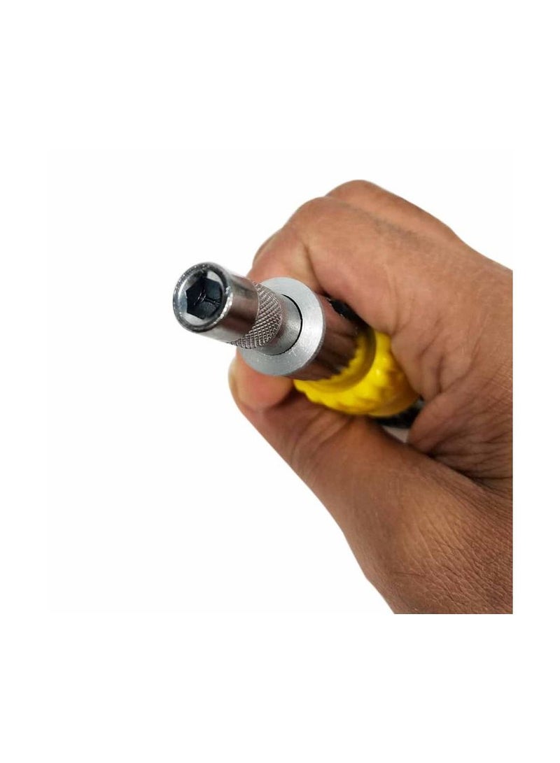 M Tools-13298 مفكات براغي قابلة للفصل طقم مفك براغي بسقاطة 15 قطعة  - Image 3