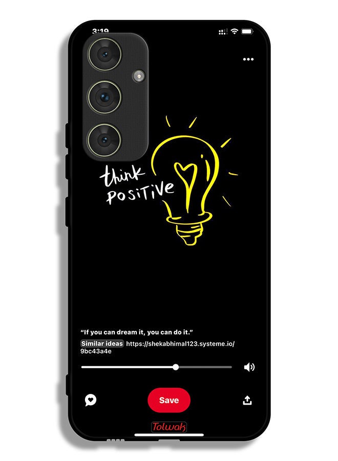 Tolwak Samsung Galaxy A54 5G Protective Case Cover Think Positive - Image 1