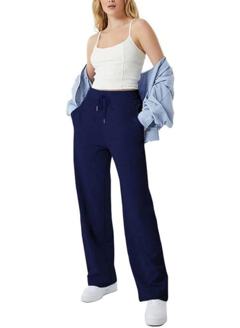 Nileton Sportswear - Sport Leggings Pants With Wide Leg - High Waist - Image 1