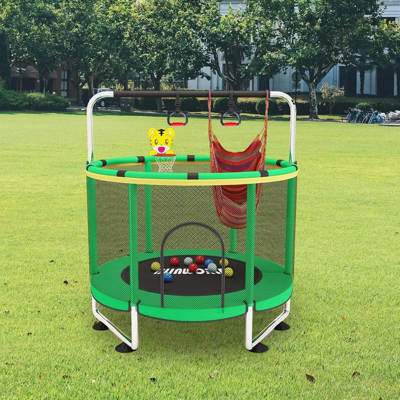 BLINWORLD Fitness Trampoline for Adults - 40"/48" 330 LBS Foldable Rebounder with Adjustable Foam Handle, Quiet Indoor Mini Workout Trampoline - Image 2