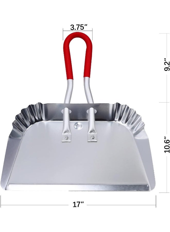 Top Dog TOP DOG Metal Dustpan 17”, Aluminum Dust Pans Heavy Duty  - Image 2