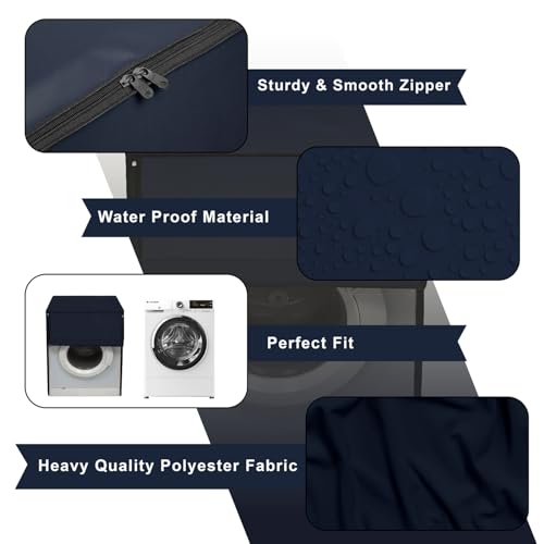 Star Weaves Front Load Washing Machine Cover Compatible for LG FH096WDL24 6.5kg Waterproof - Blue - FLBIMBL - Image 2