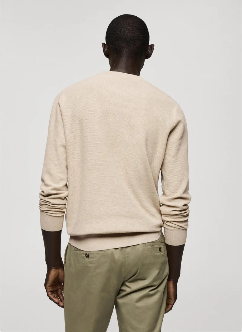 مانجو مان Ten Crew Neck Long Sleeve Sweater